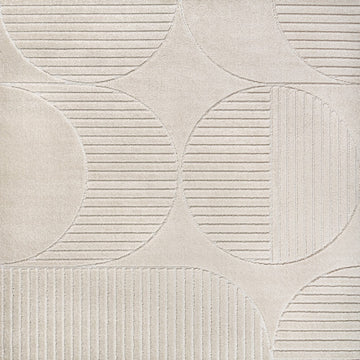 Nordby Geometric Arch Scandi Striped Area Rug